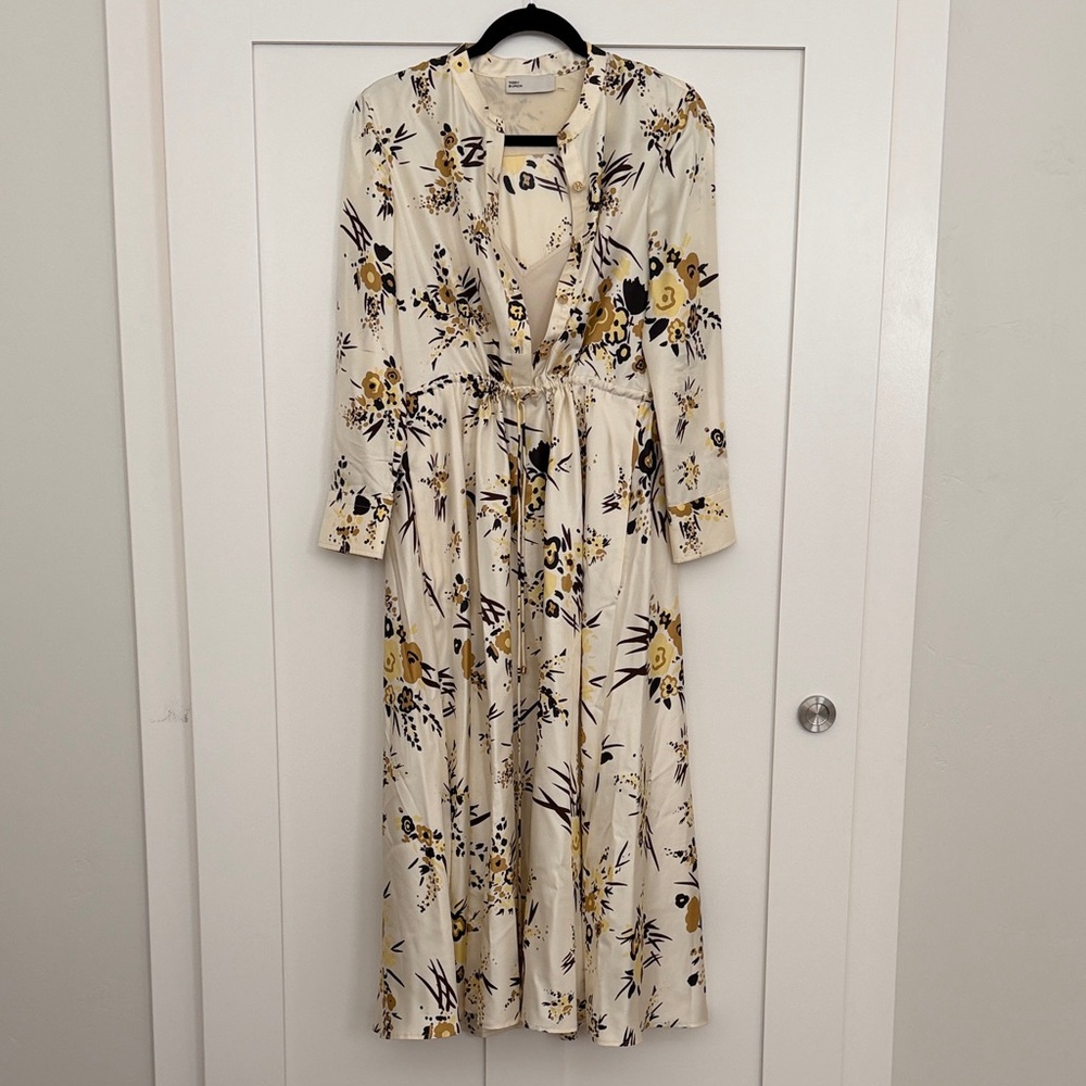 Tory Burch Floral Long Sleeve Dress